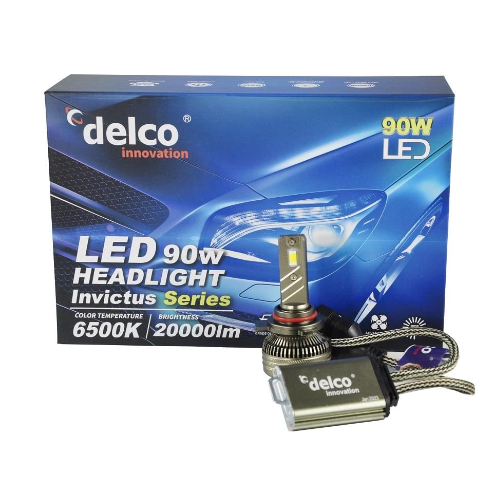 DELCO 9V-36V HIR2 9012 XENON CSP LED FAR AMPUL SETİ 6500K 20000 LÜMEN 90W