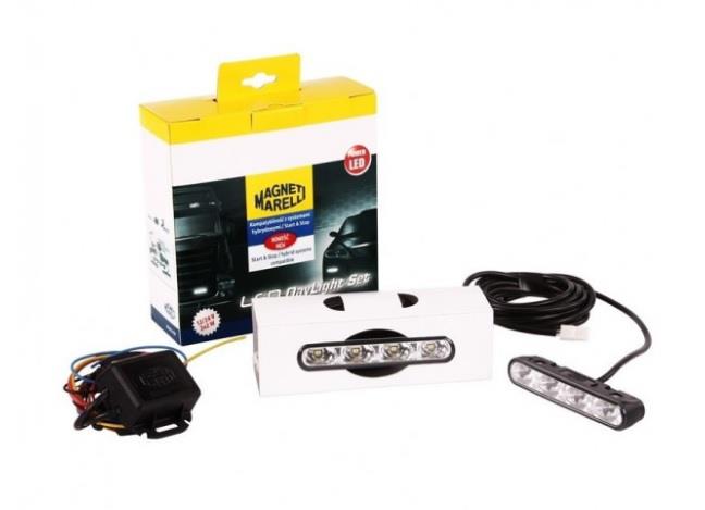 MARELLI 12V-24V GÜNDÜZ SÜRÜŞ LAMBASI 4-LEDLİ (126*29) (FONKSİYONLU) (2 AD)