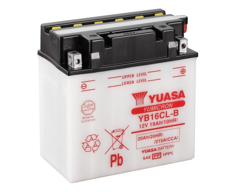 YUASA 12V 19 AH MOTOSİKLET AKÜSÜ 240 A (EN) (176*101*175) (YB16CL-B)