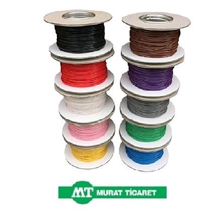 MURAT 2 MM TESİSAT KABLOSU (KALAYLI) (PEMBE) (1 MT)