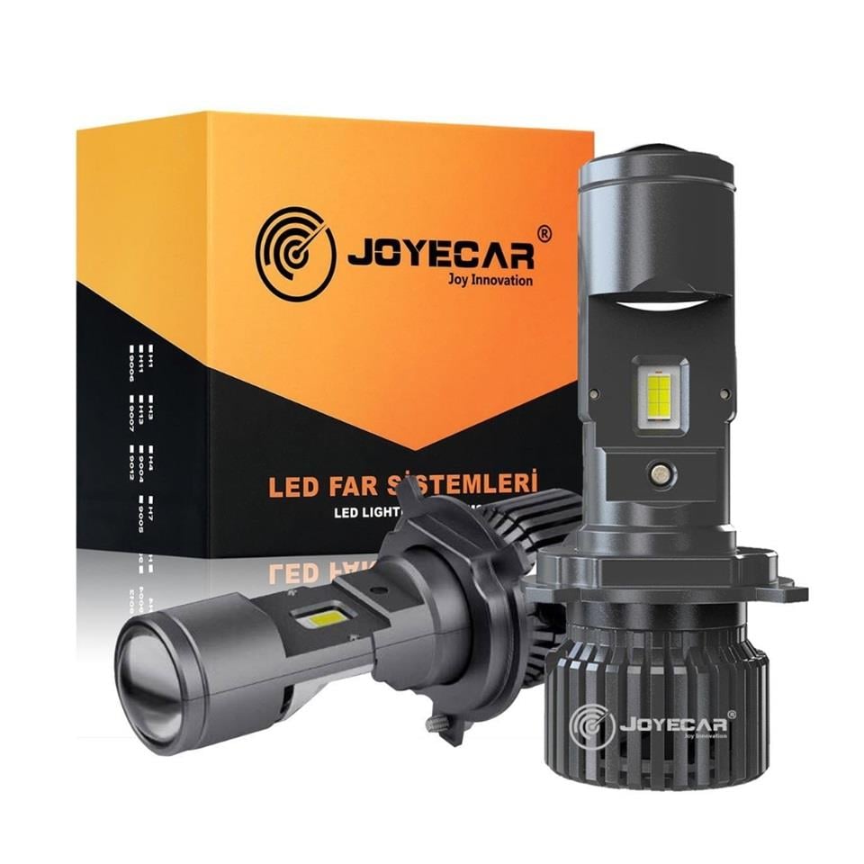 JOYECAR 12V H4 CSP LED XENON FAR AMPUL SETİ 120W 6000K 22000 LÜMEN MERCEKLİ