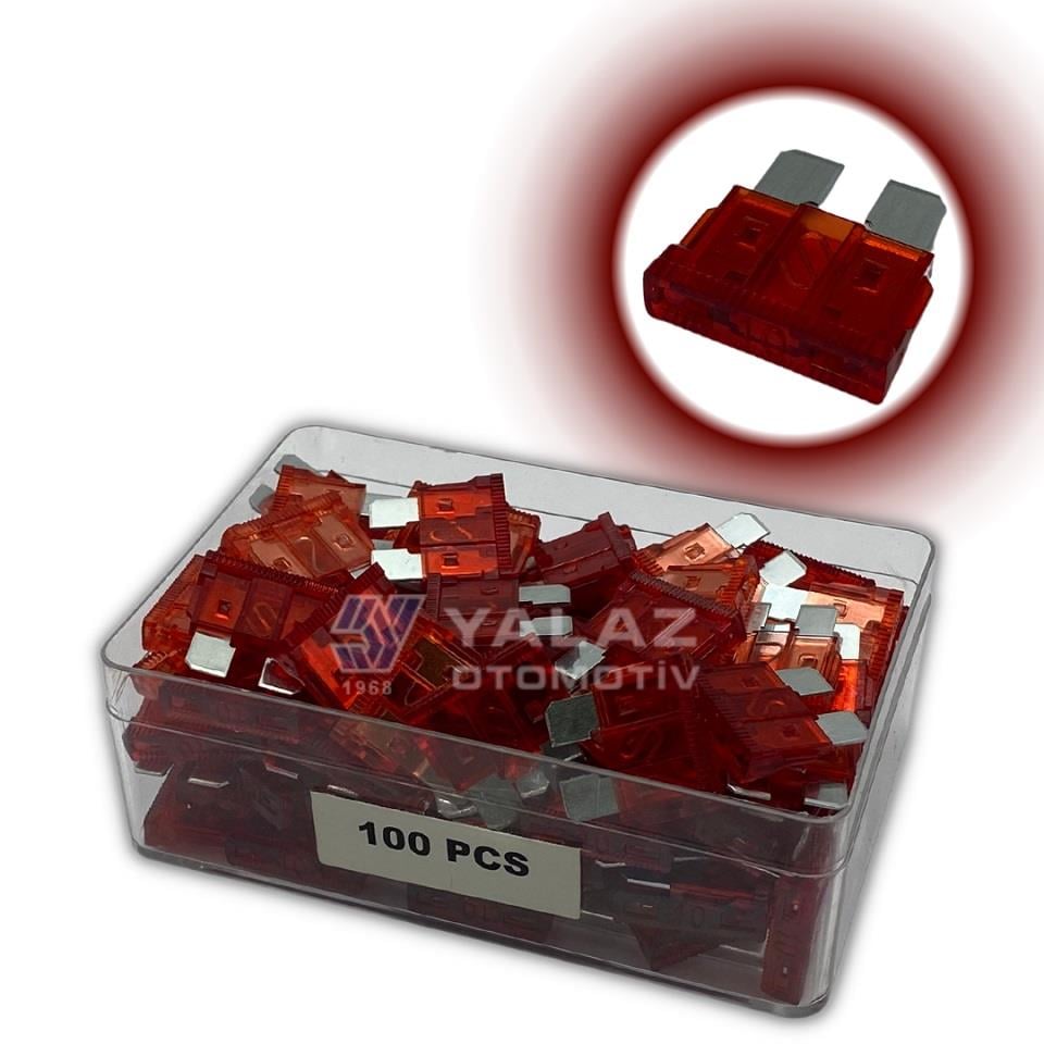 BIÇAK SİGORTA 10 A (100 ADET) (19*19 MM)