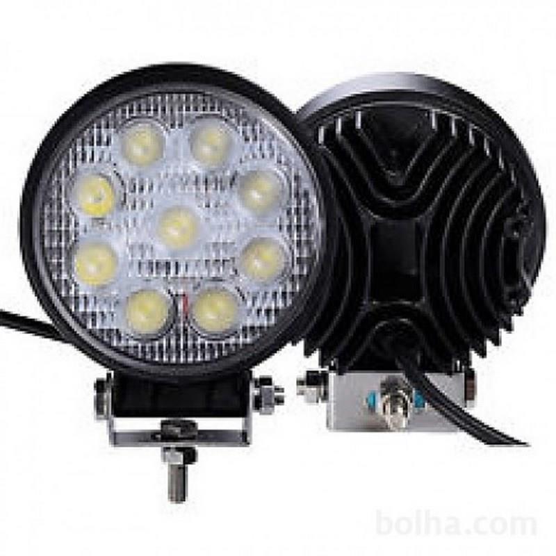 10V-30V ÇALIŞMA LAMBASI YUVARLAK (9 X 3W POWER LEDLİ) (115 MM)