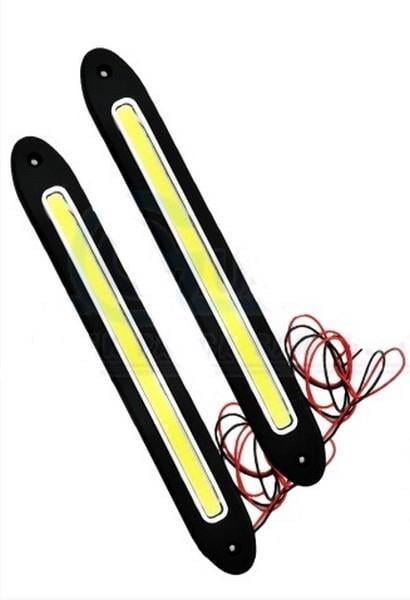 12V GÜNDÜZ SÜRÜŞ LEDİ SİLİKONLU (COB LED) (35 MM X 260 MM) (2 AD)