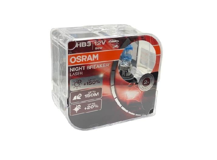 OSRAM 12V HB3 AMPUL 60W +%150 FAZLA IŞIK %20 BEYAZ IŞIK NIGHT BREAKER LASER (2 AD)