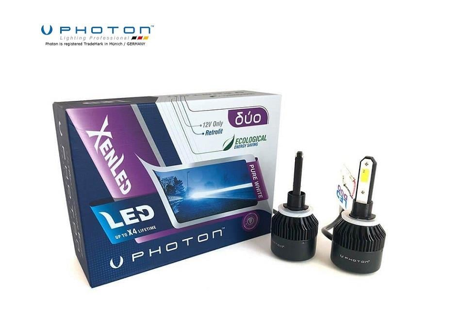 PHOTON 12V H27 COB LED XENON FAR AMPUL SETİ (880) 6000K 6000 LÜMEN