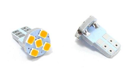 12V DİPSİZ AMPUL T10 (5 LEDLİ) SARI (2 AD)