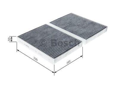 BOSCH POLEN FİLTRESİ  (2'Lİ) (AKTİF KARBON) BMW 5 SERİSİ/6 SERİSİ/7 SERİSİ 2016 >