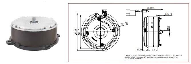 KORMAS 24V KLİMA FAN MOTORU (YASSI)