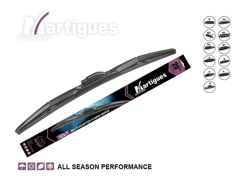 SİLECEK SÜPÜRGESİ 530 MM HYBRID (11 APARATLI)