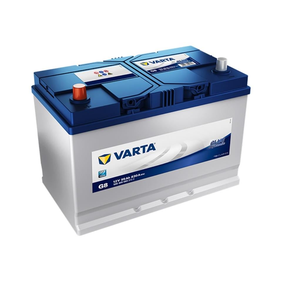 VARTA 12V 95 AH AKÜ BLUE DYNAMIC CCA 830 A (EN) (306*173*225) (TERS)