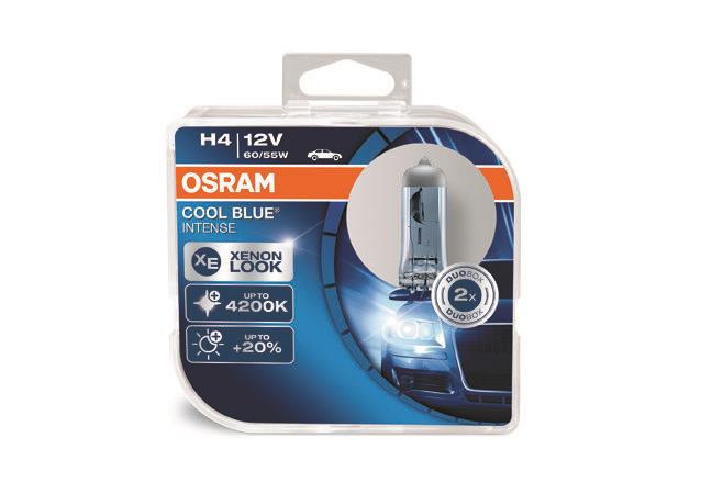 OSRAM 12V H4 AMPUL 60/55W 4200K COOL BLUE INTENSE (GÜN IŞIĞI) (2 AD)