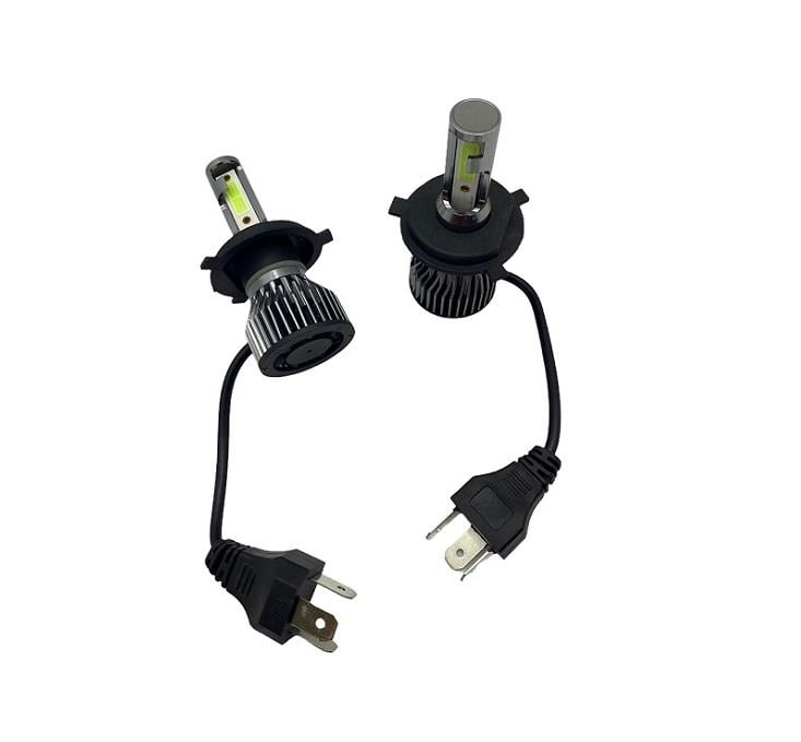 12V-24V H4 COB LED XENON FAR AMPUL SETİ 10.000K 8000 LÜMEN (BUZ MAVİ)