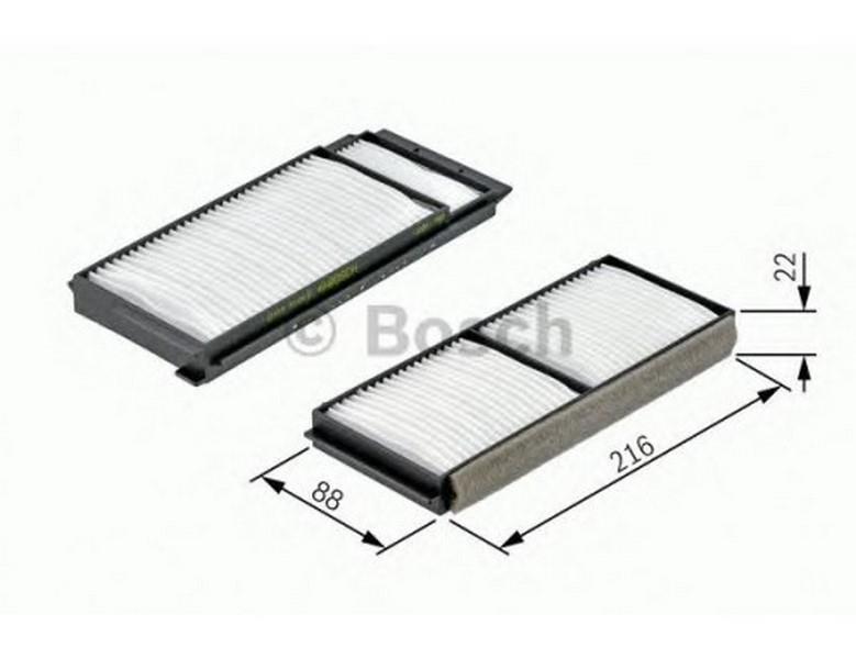 BOSCH POLEN FİLTRESİ (2'Lİ) MAZDA 3 2003 > MAZDA 5 2005 >