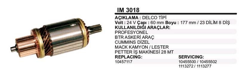 24V MARŞ KOLLEKTÖRÜ DELCO TİPİ 8 DİŞ 28MT 