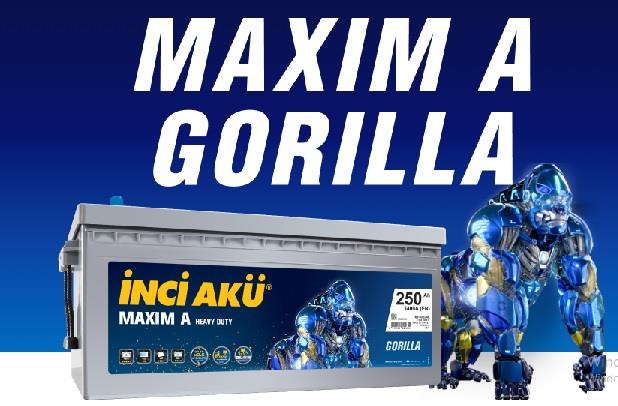 İNCİ 12V 250 AH AKÜ MAXIM A GORILLA 1400 A (EN) (513*276*240)