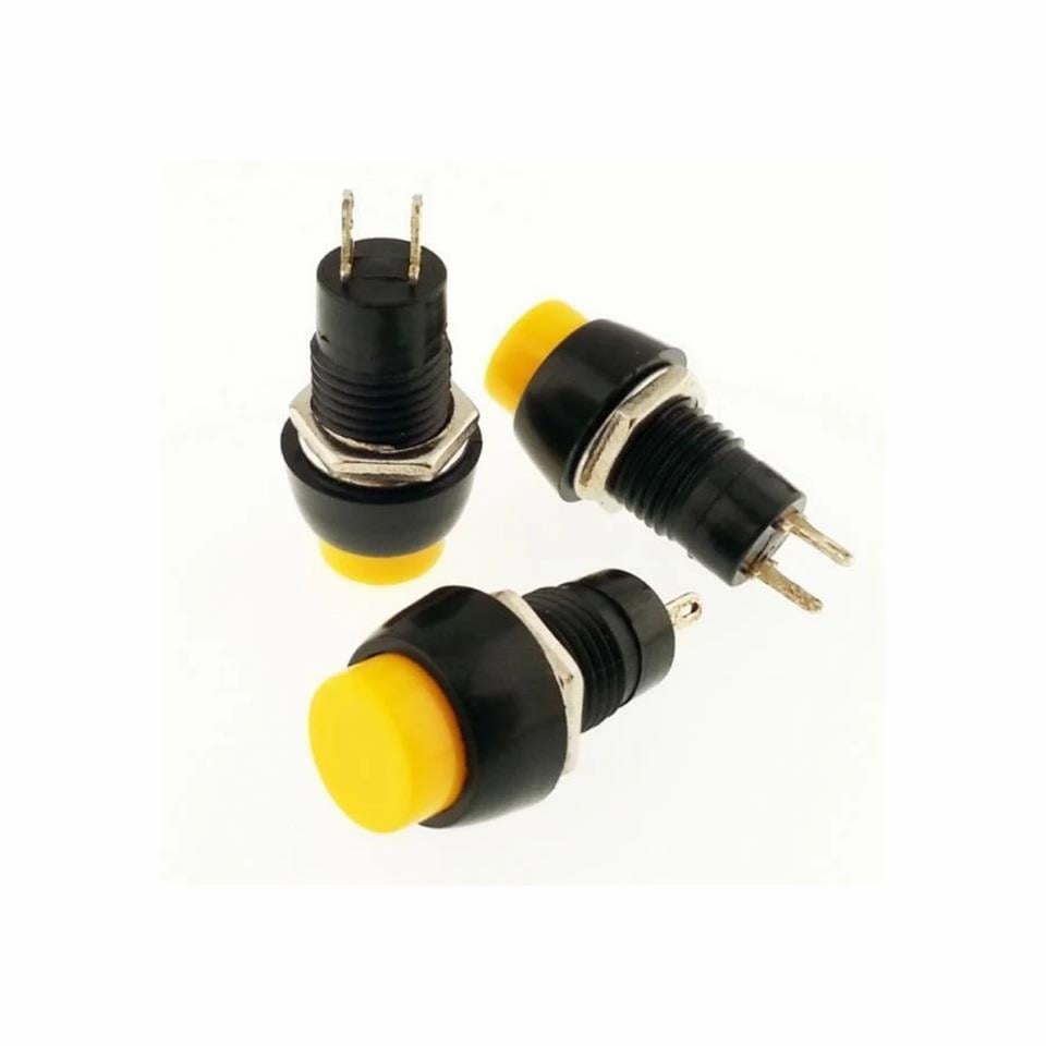 MİNİ BUTON PLS (KALICI) (ON/OFF) (10 MM) SARI