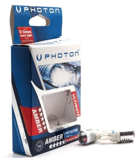 PHOTON 12V DİPSİZ AMPUL LED T10 SARI MERCEKLİ (2 AD)