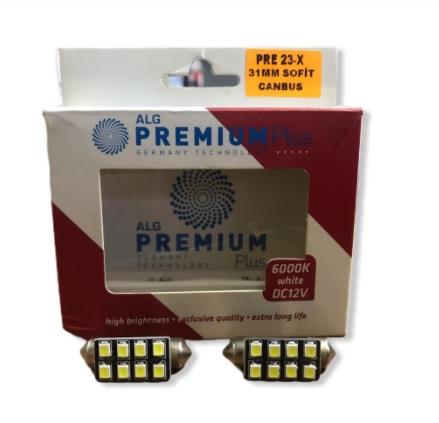 PREMIUM 12V SOFİT AMPUL 8 LEDLİ BEYAZ (31 MM) (2 AD)