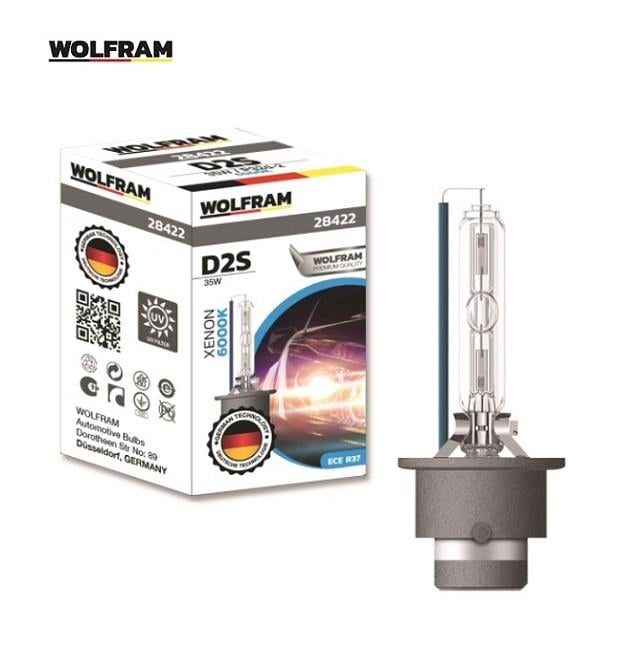 WOLFRAM 12V-85V XENON AMPUL D2S 35W 6000K GERMANY