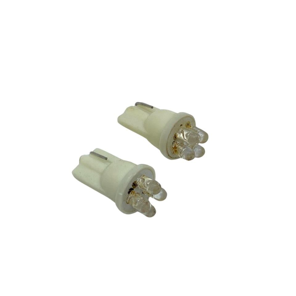 12V DİPSİZ T10 AMPUL 4 LEDLİ BEYAZ (2 AD)