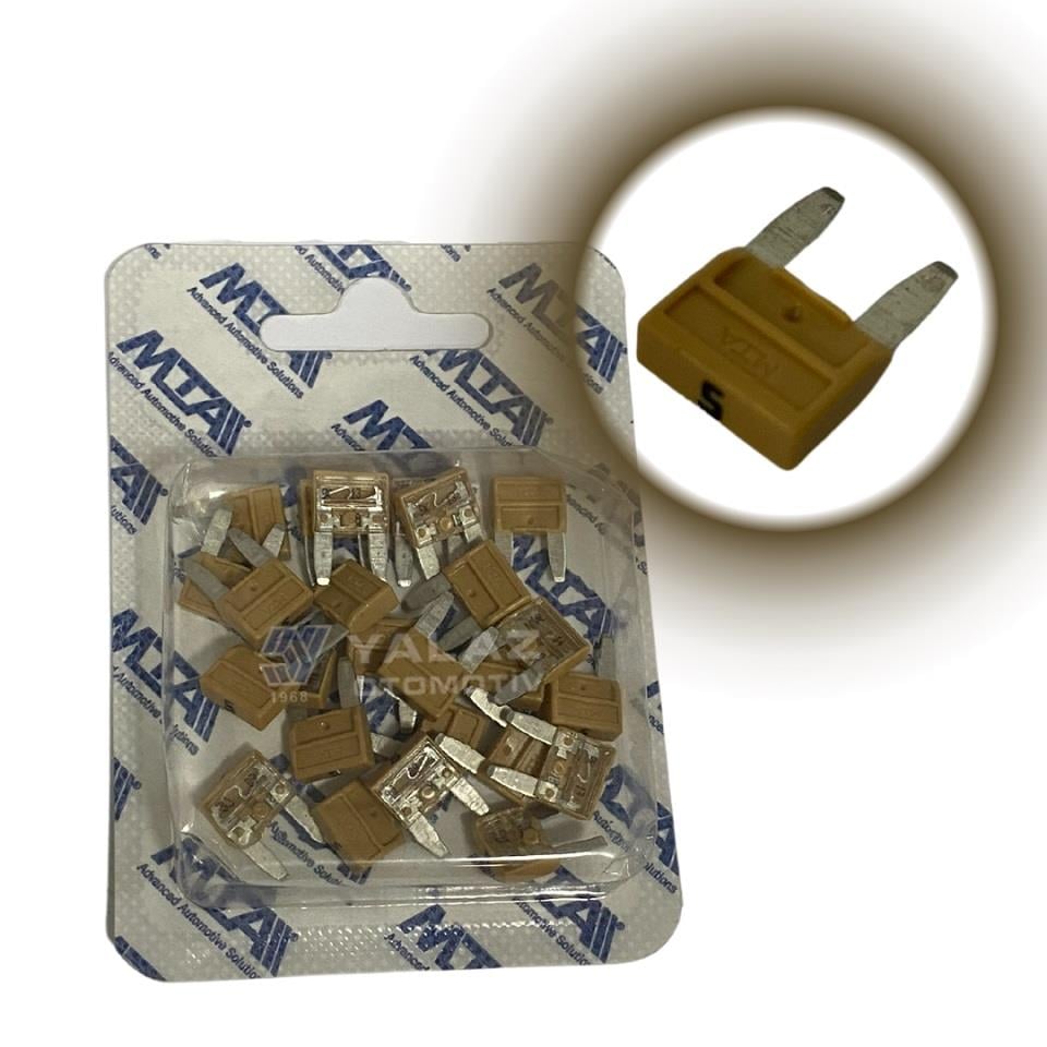 MTA MİNİ BIÇAK SİGORTA 5 A (25 ADET) (11*16 MM)