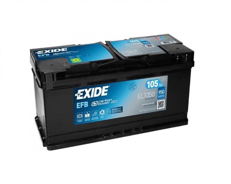 EXIDE 12V 105 AH AKÜ AGM 950 A (EN) (START-STOP) (392*175*190)