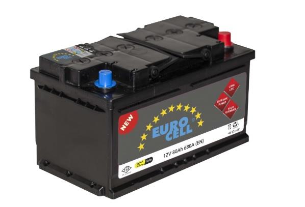 EUROCELL 12V 80 AH AKÜ 700 A (EN) (315*175*175) (ALÇAK)