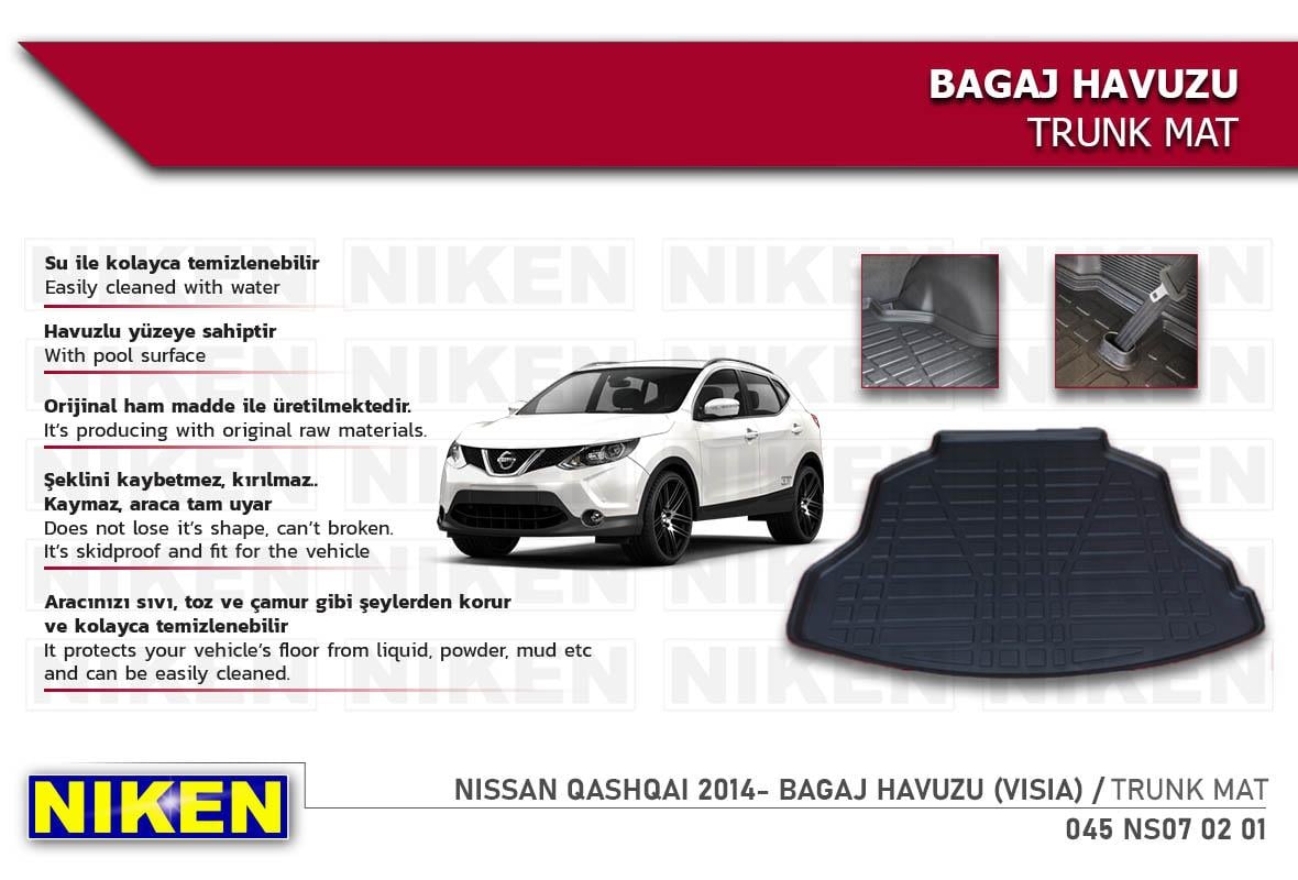 BAGAJ HAVUZU NISSAN QASHQAI VISIA 2014 >
