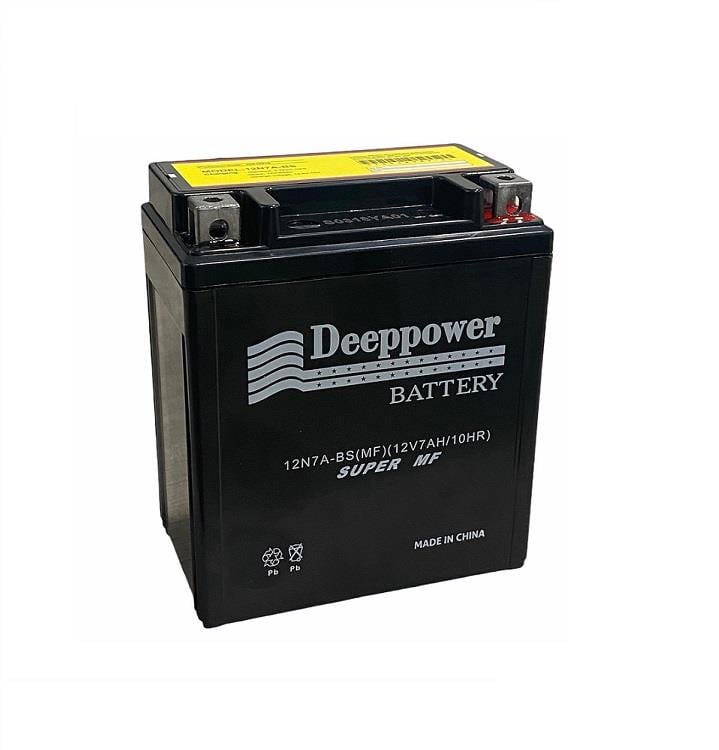 DEEPPOWER 12V 7 AH MOTOSİKLET AKÜSÜ 100 A (EN) (113*70*130) (YTX7L-BS) 