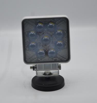 NORMA 9V-60V ÇALIŞMA LAMBASI KARE 9 X 3W POWER LEDLİ MERCEKLİ BEYAZ KALIN CAM