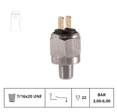KLF HİDROLİKLİ FREN MÜŞÜRÜ (KALIN DİŞ) (7/16 X 20 UNF) (3.00-6.00 BAR) PEUGEOT J9