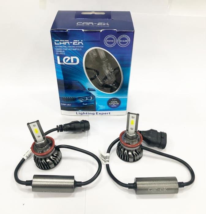 9V-32V H11 DOB LED XENON FAR AMPUL SETİ CAN BUS 6500K 8000 LÜMEN