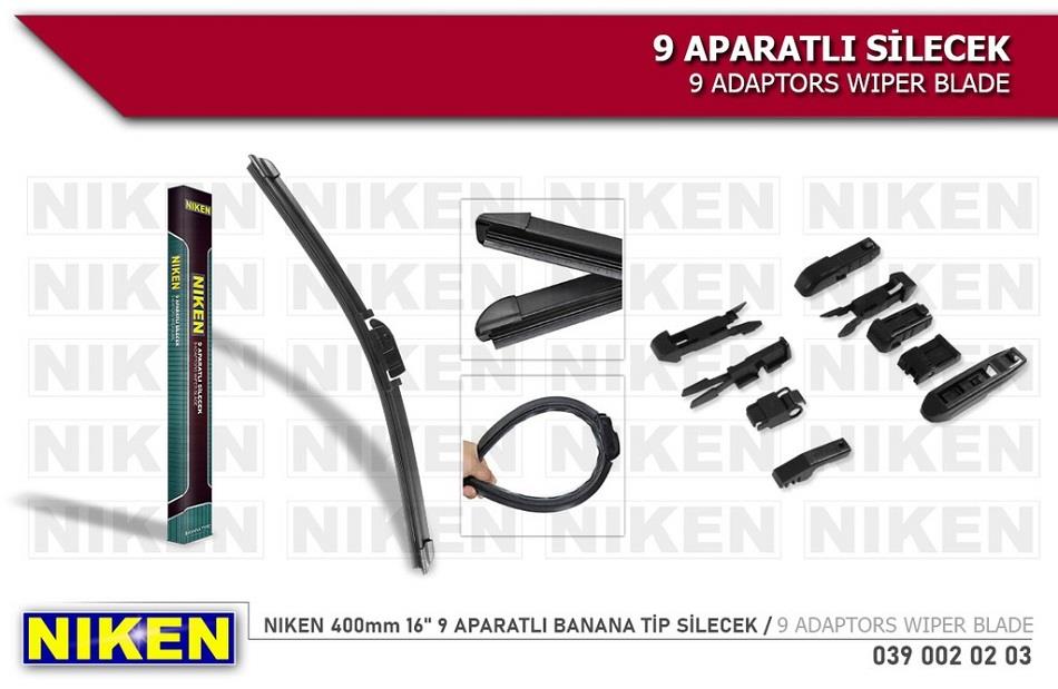 SİLECEK SÜPÜRGESİ 400 MM AEROTWIN (9 APARATLI)