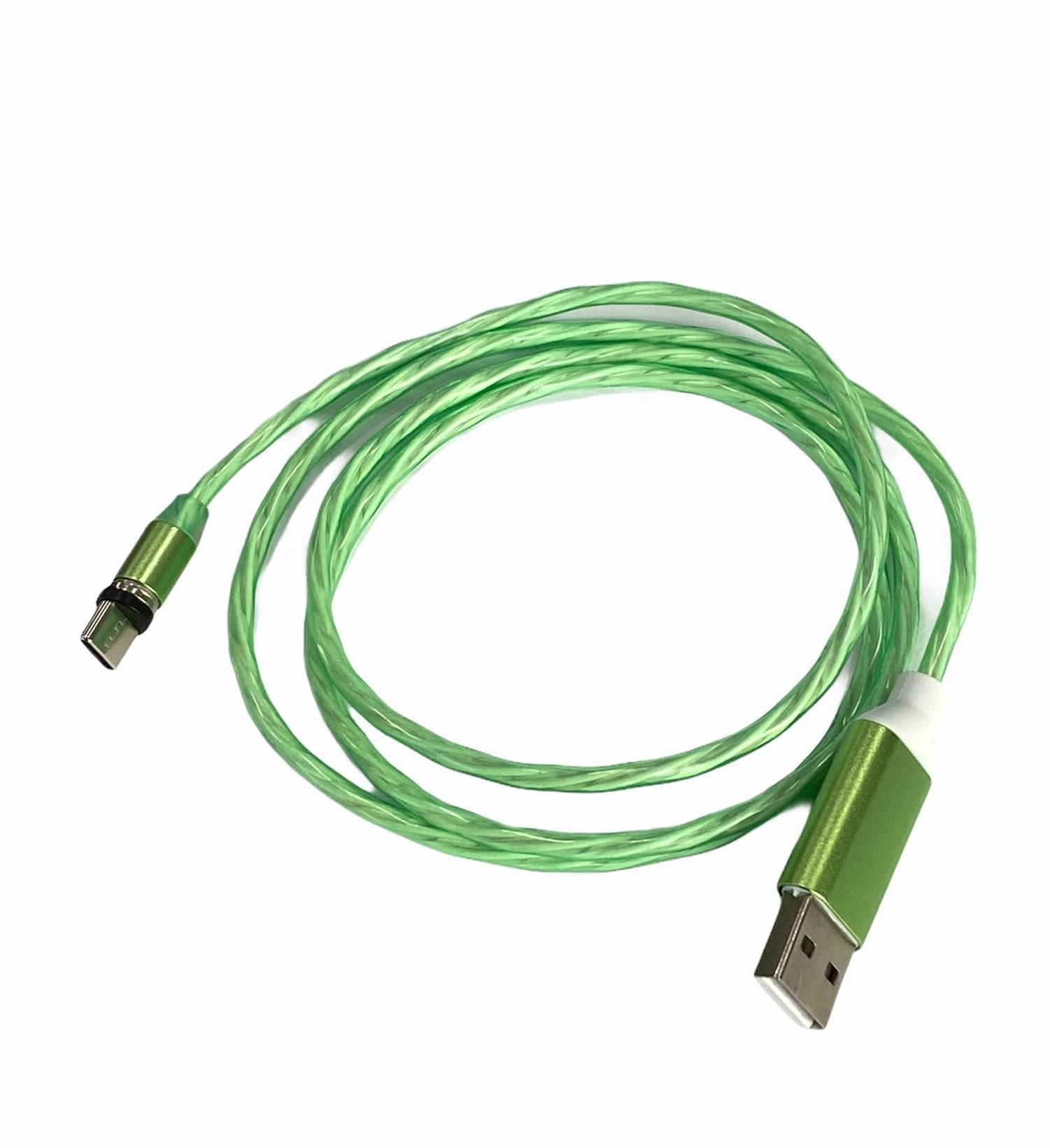 TELEFON ŞARJ KABLOSU TYPE-C (MIKNATISLI) (IŞIKLI)