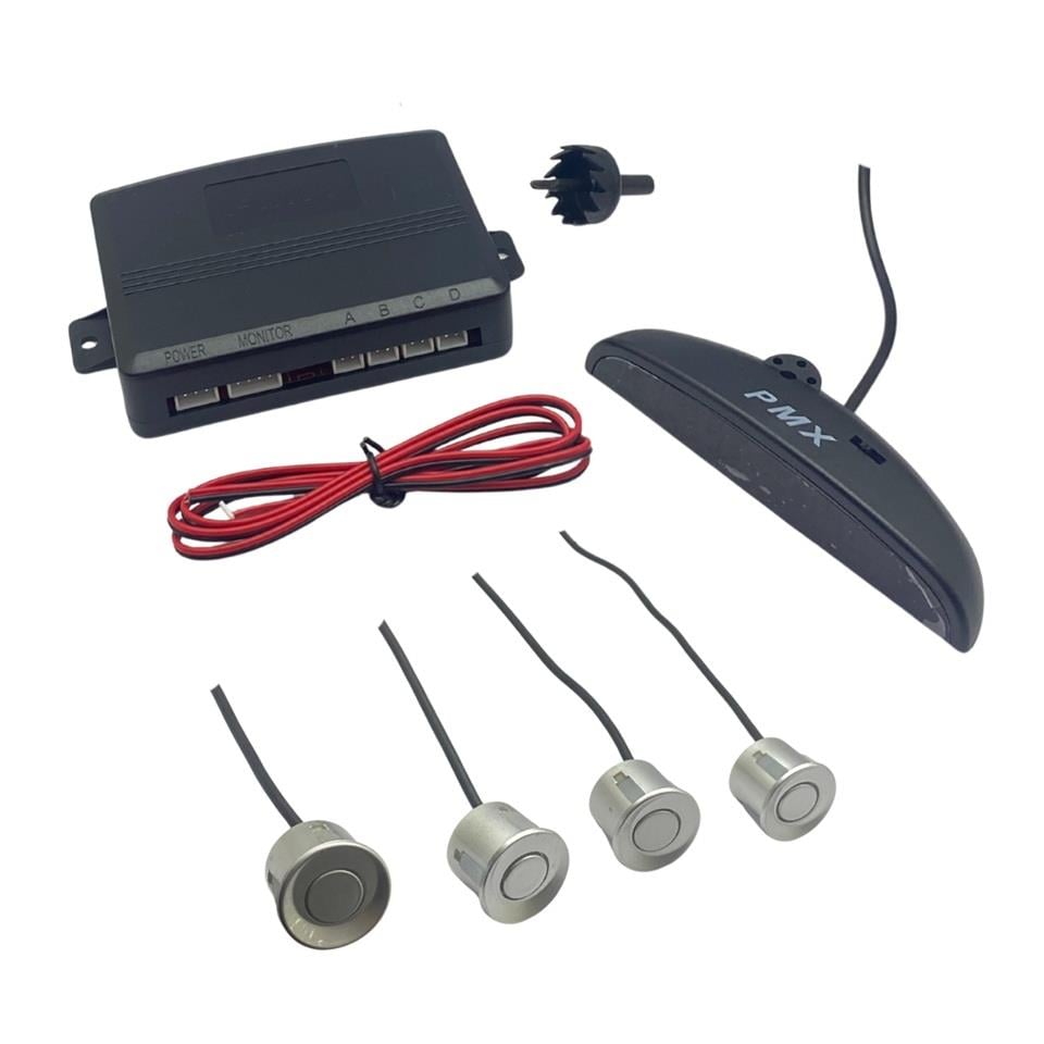 PARK SENSÖRÜ SES İKAZLI+OVAL GÖSTERGELİ (SES AYARLI) (22 MM) GRİ