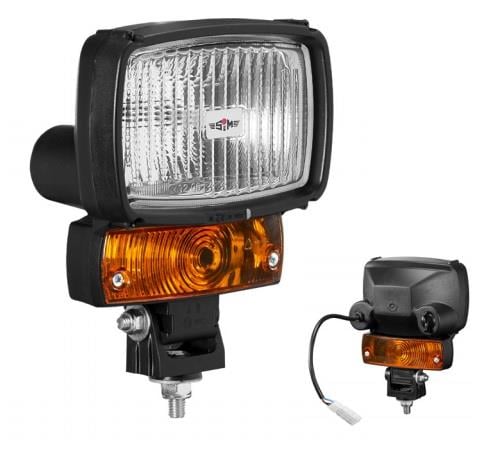 SİM ÇALIŞMA LAMBASI-FARI (SİNYALLİ) (BUZLU CAM) (H3 AMPULSÜZ) (160*112/160*180 MM) FORKLİFT-İŞ MAK