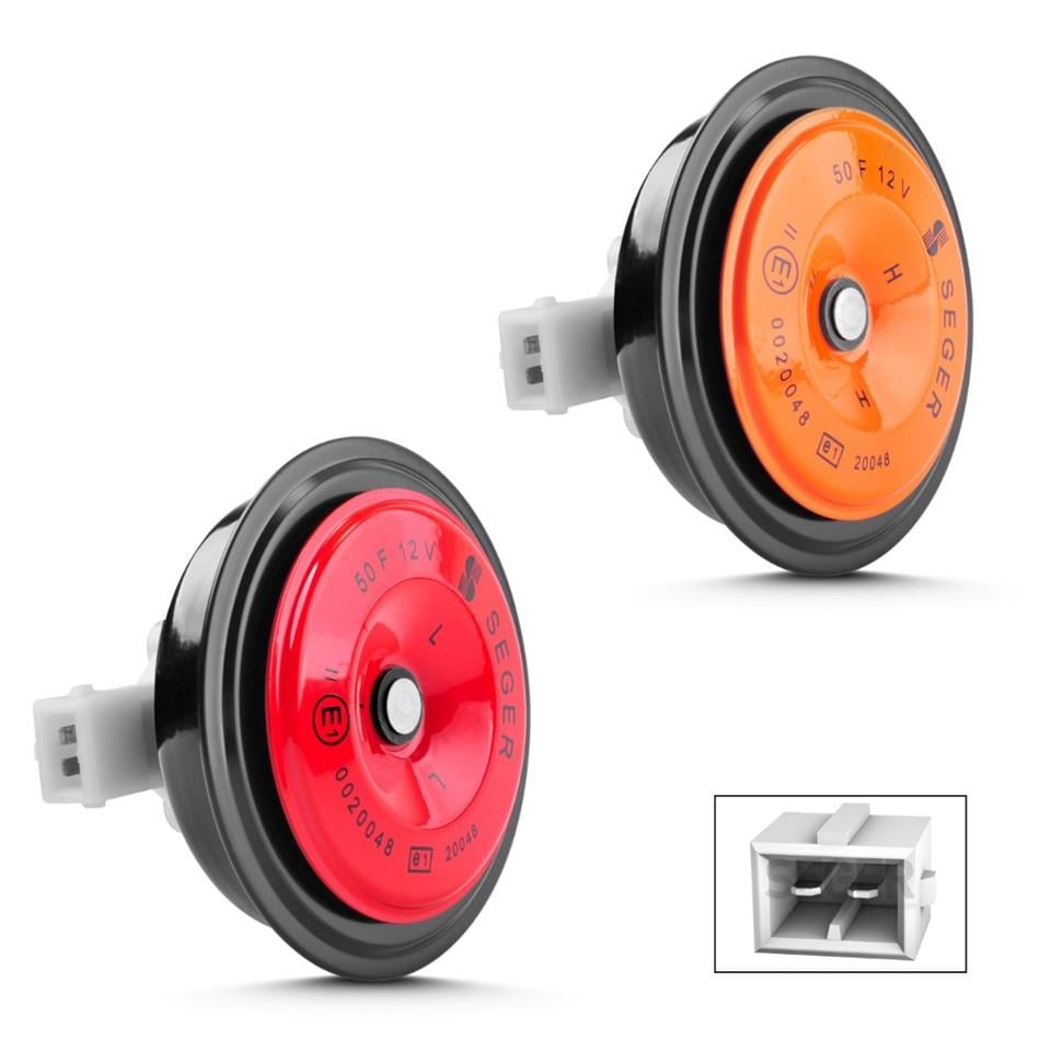 SEGER 12V DİDİT KORNA 335/435 HZ (JPT SOKETLİ) (TAKIM) CITROEN-DACIA-FIAT-PEUGEOT-RENAULT