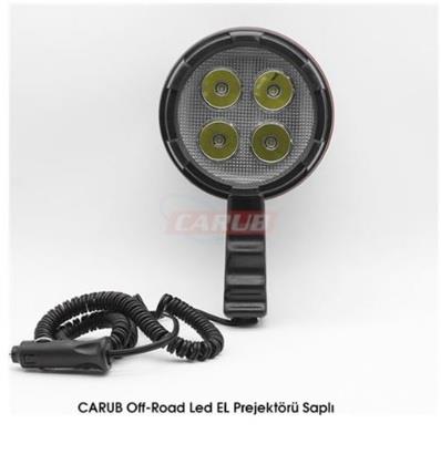 12V EL PROJEKTÖRÜ PLS (4 LEDLİ) (ÇAKMAK FİŞLİ) 