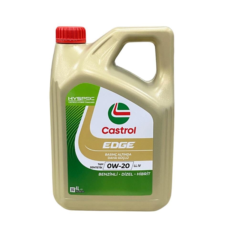 CASTROL EDGE 0W-20 LL MOTOR YAĞI TAM SENTETİK (4 LT)