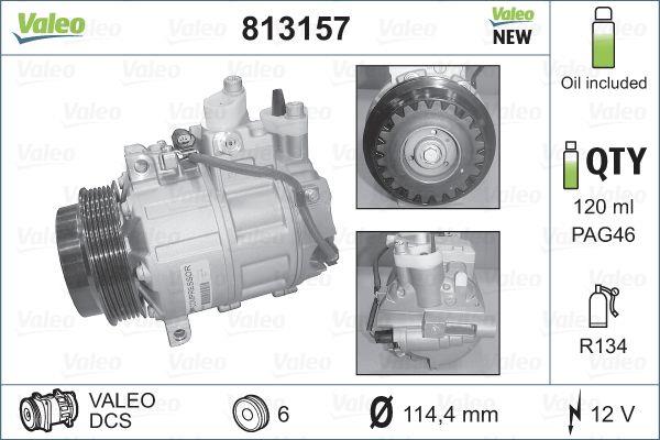 VALEO KLİMA KOMPRESÖRÜ MERCEDES C/CLK/CLS/E/S SERİSİ/SPRINTER