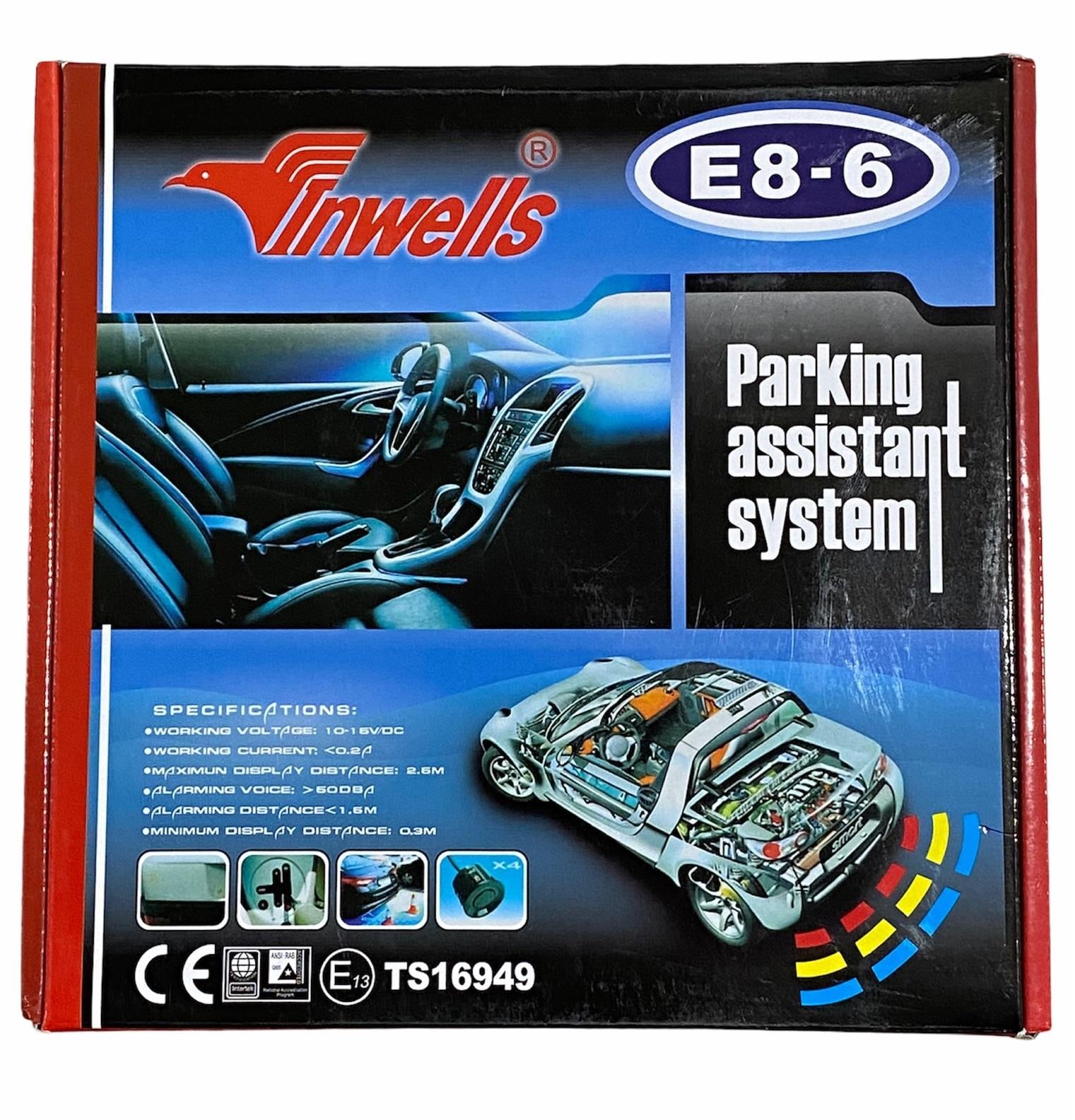 INWELLS PARK SENSÖRÜ SES İKAZLI+OVAL GÖSTERGELİ E8-6 (6 GÖZLÜ) (ÖN-ARKA) (22 MM) BEYAZ