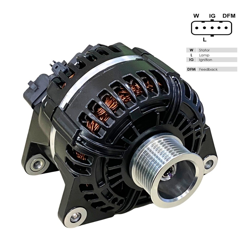 PRESTOLITE 24V ALTERNATÖR DİNAMO 120 A (SOKETLİ 5 FİŞ) (W-L-IG-DFM)