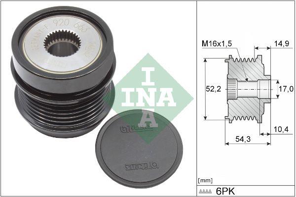 INA-LITENS ALTERNATÖR KASNAK RULMANLI 6-KANAL MERCEDES C SERİSİ/E SERİSİ/GLC SERİSİ