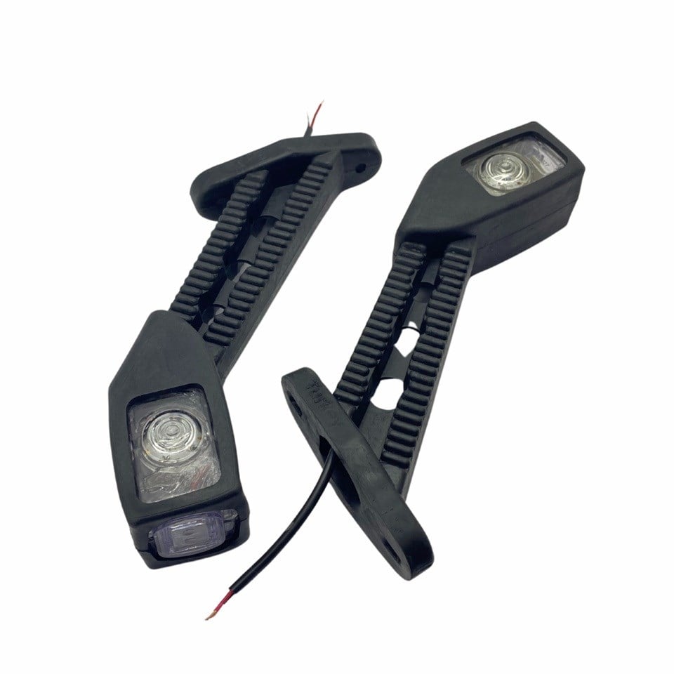 12V-24V KRONE DORSE DIŞ İŞARET BOYNUZ TAKOZ LAMBASI UZUN EĞRİ (LEDLİ) SARI-KIRMIZI-BEYAZ (2 AD)