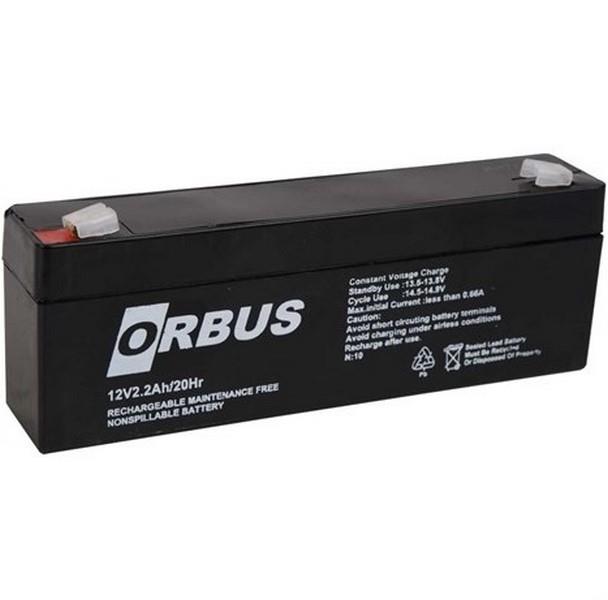 ORBUS 12V 2.2 AH / 2.3 AH AKÜ KURU TİP (178*34*60) UZUN (0,9 KG) TSE'Lİ