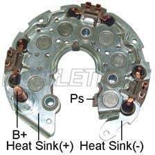 DİYOT TABLASI  DENSO TİPİ 12 DİYOT (M8 DİK CIVATA) (117 MM) HONDA