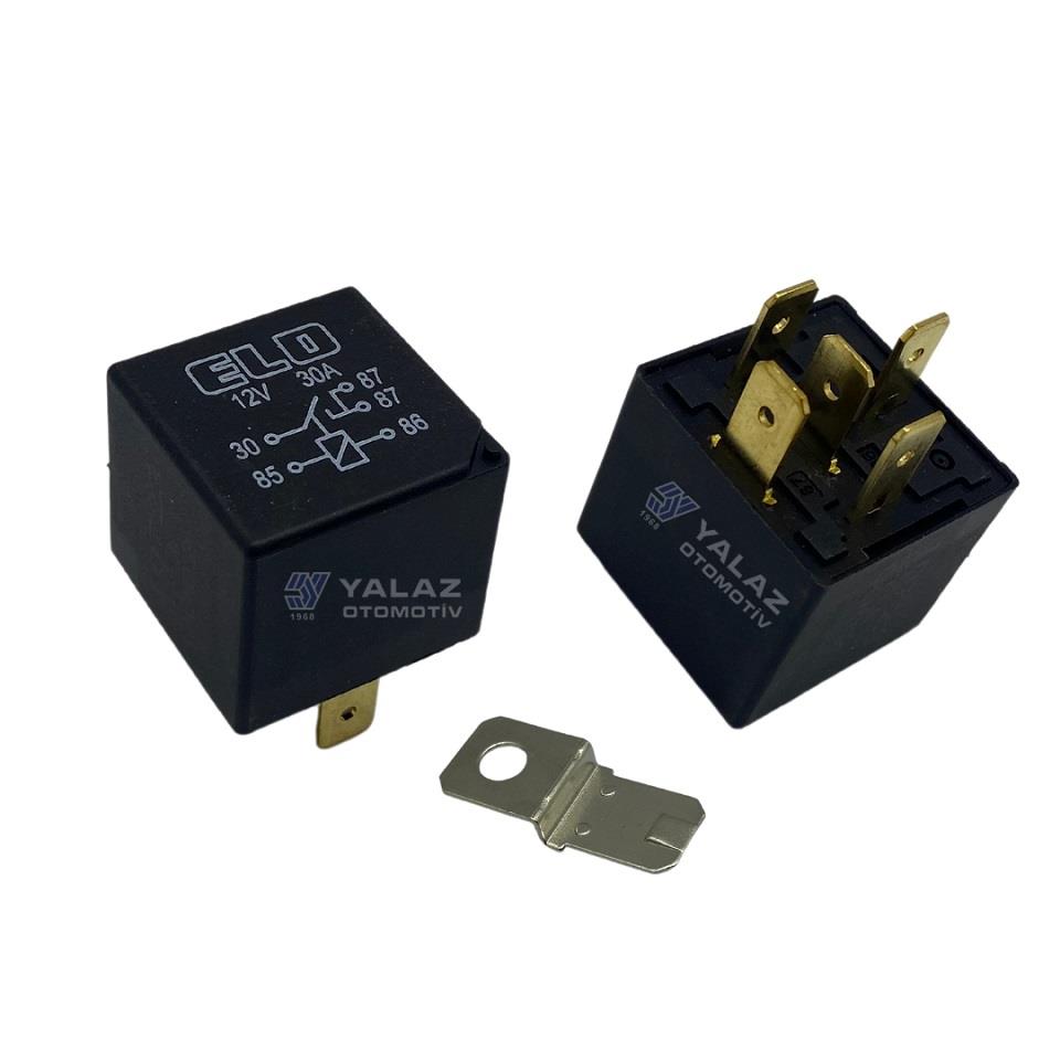 12V RÖLE 5 UÇLU 30 A (TEK PLATİN)
