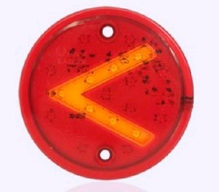 12V-24V STOP LAMBASI YUVARLAK 18 LEDLİ (FREN-PARK-SİNYAL) (97 MM)