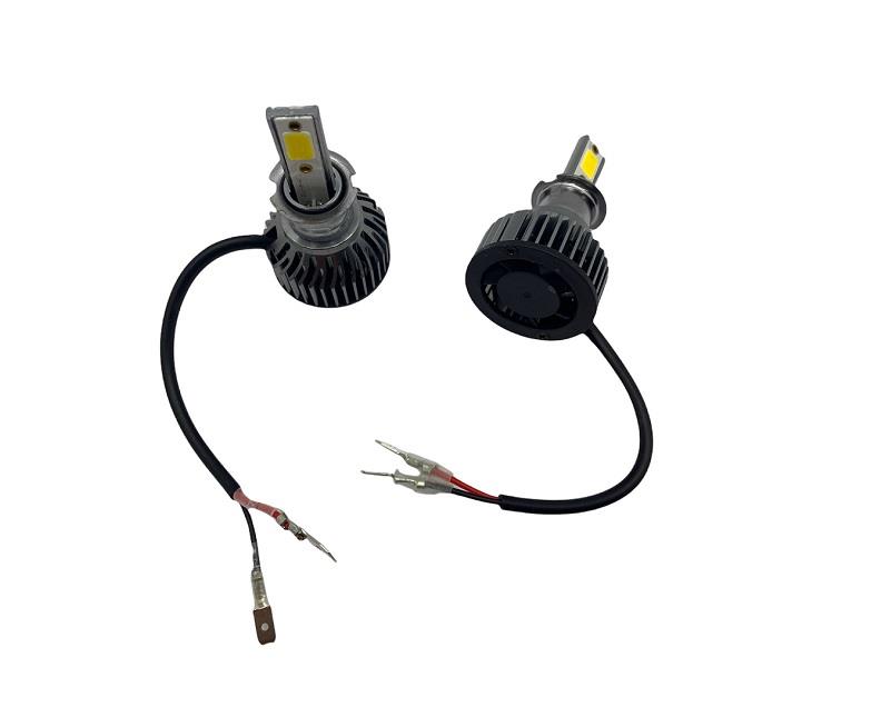 12V-24V H3 COB LED XENON FAR AMPUL SETİ 2000K 8000 LÜMEN (ALTIN SARI) 